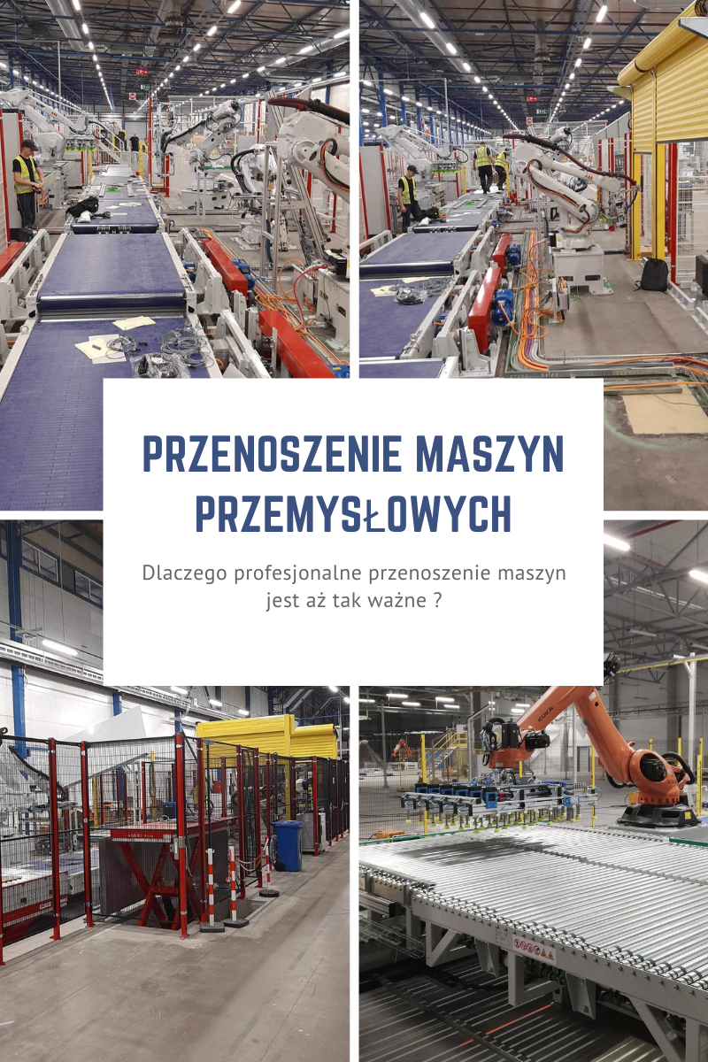 Grafika przedstawiająca demontaż linii produkcyjnej